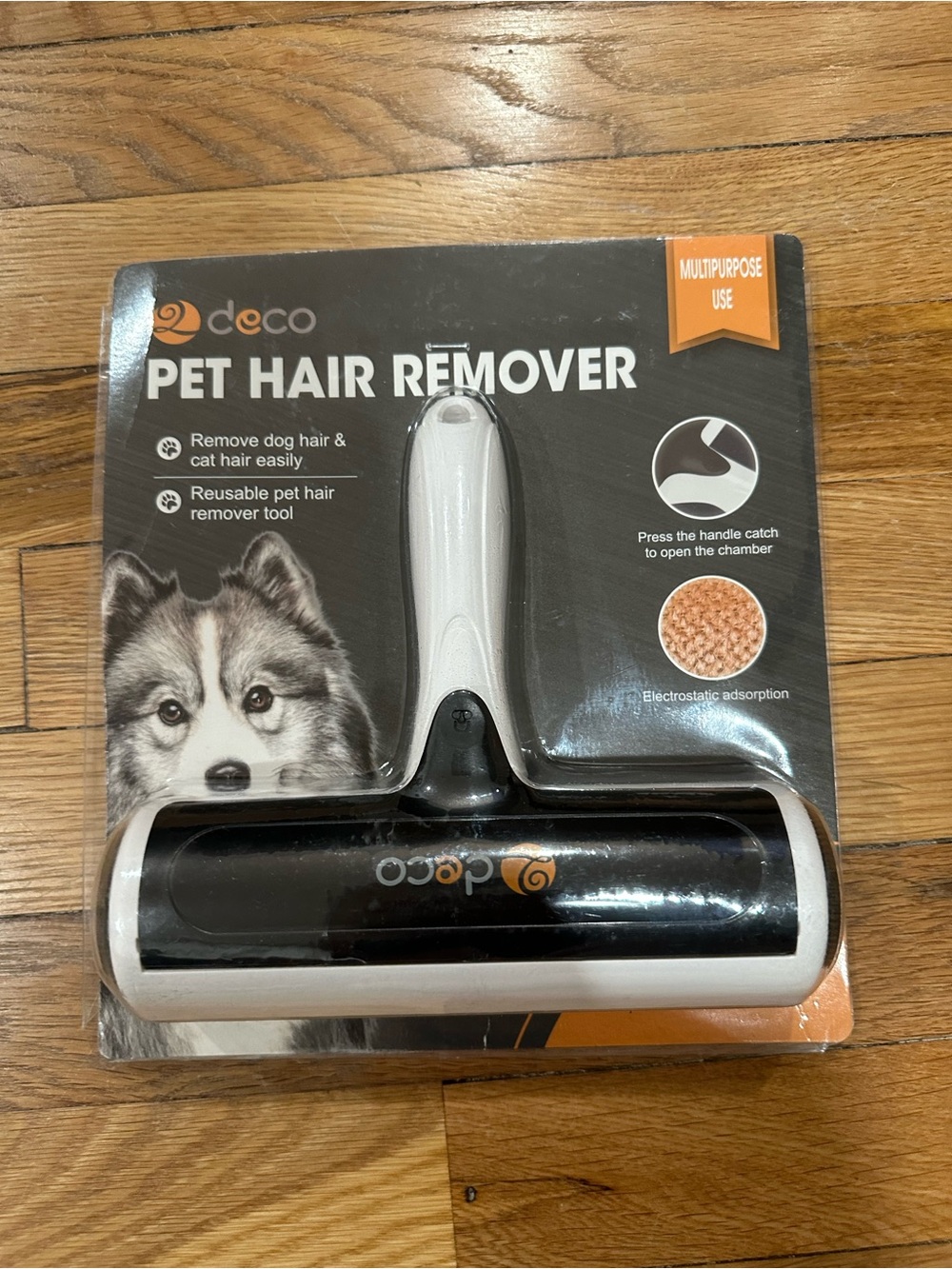 deco Black & White Pet Hair Remover - Reusable Small Pets Hair Roller
